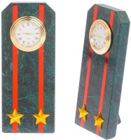 Часы настольные из камня ПОГОН ПОДПОЛКОВНИК ВС 0723163