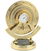 Часы каминные ВЕЧНЫЙ КАЛЕНДАРЬ с нефритом AZRK-3330-162