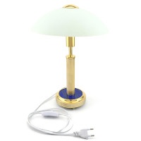 Лампа настольная из лазурита с гравировкой AZRK3201208