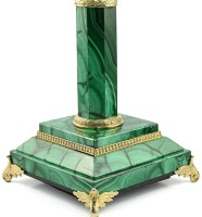 Лампа настольная из малахита 037rk3201202/1