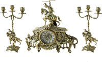Часы каминные с канделябрами КОША BP-17039