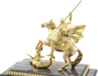 Часы из иризируещего обсидиана ГЕОРГИЙ ПОБЕДОНОСЕЦ AZRK-1450467