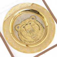 Тарелка с гравюрой МЕДВЕДЬ 072123327