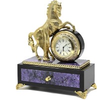 Часы настольные из камня чароита КОНЬ 037rk.3740241