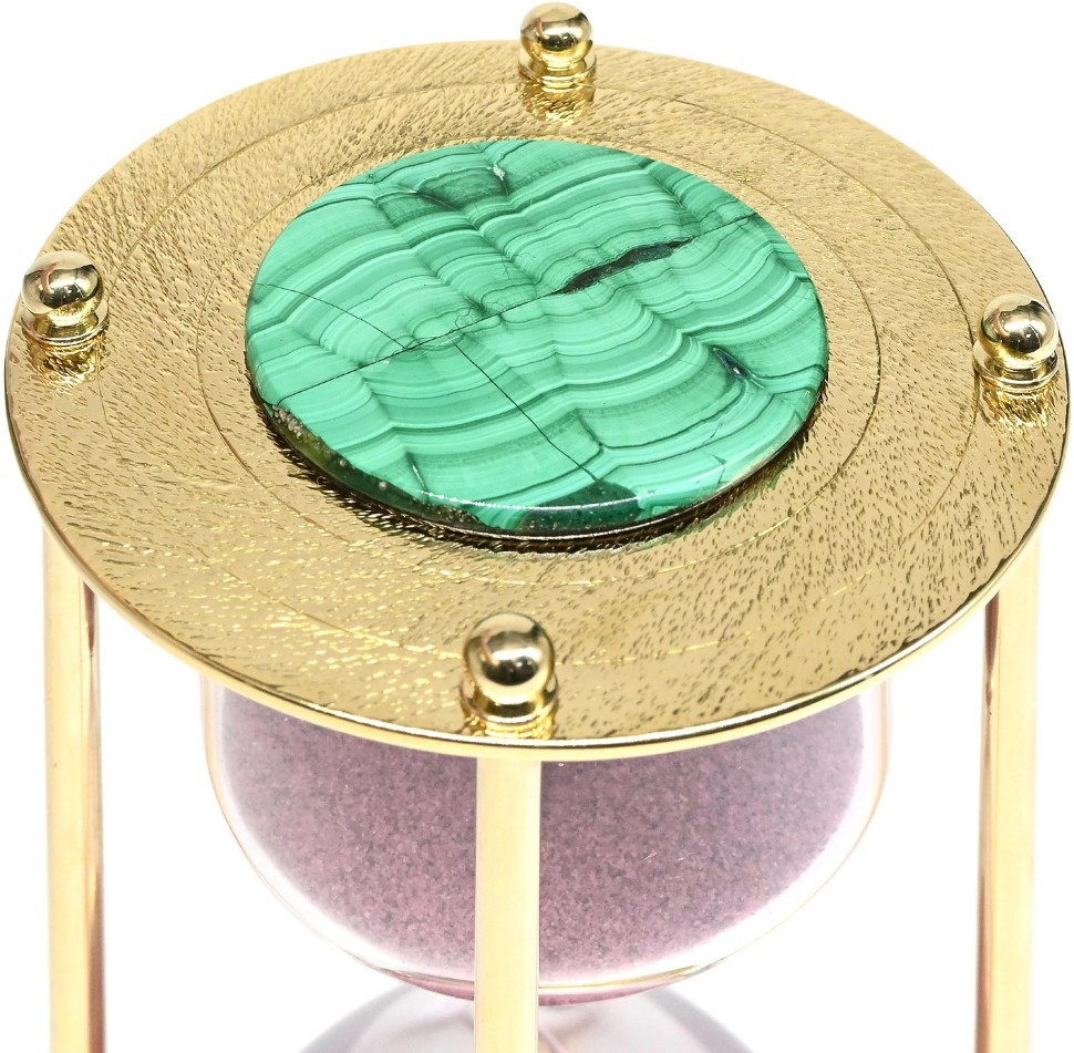 Часы песочные с малахитом 037rk3200567cu