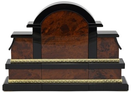 Часы каминные из обсидиана КЛАССИКА 037rk.1450414