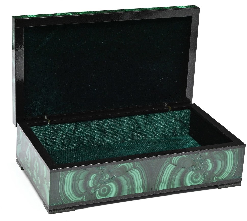 Шкатулка из малахита ЛЮКС 037rk.3200140-1
