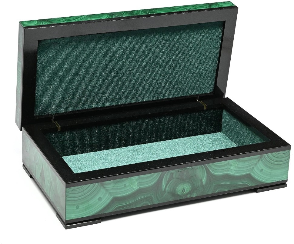 Шкатулка из малахита ЛЮКС 037rk.3200140-1