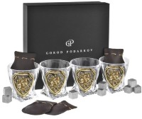Набор из 4-х бокалов для виски ГЕОРГИЙ ПОБЕДОНОСЕЦ в подарочной коробке GP-13000680