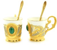 Кофейный сервиз на 2 персоны МАЛАХИТОВЫЙ AZRK-3331065