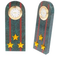 Часы настольные из камня ПОГОН ПОЛКОВНИК МВД 0723988