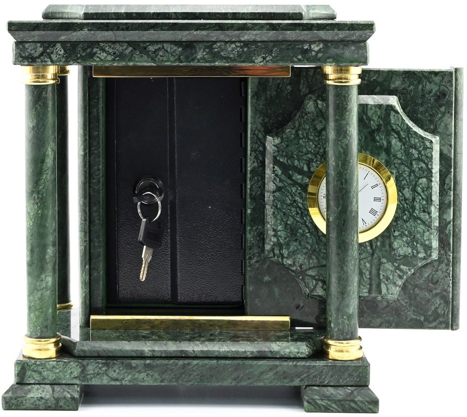 Часы - сейф из мрамора ЛЮКС AZR-3720377-2 Часы - сейф из мрамора ЛЮКС AZR-3720377-2