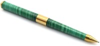Ручка малахитовая со вставками из латуни AZRK-3200745