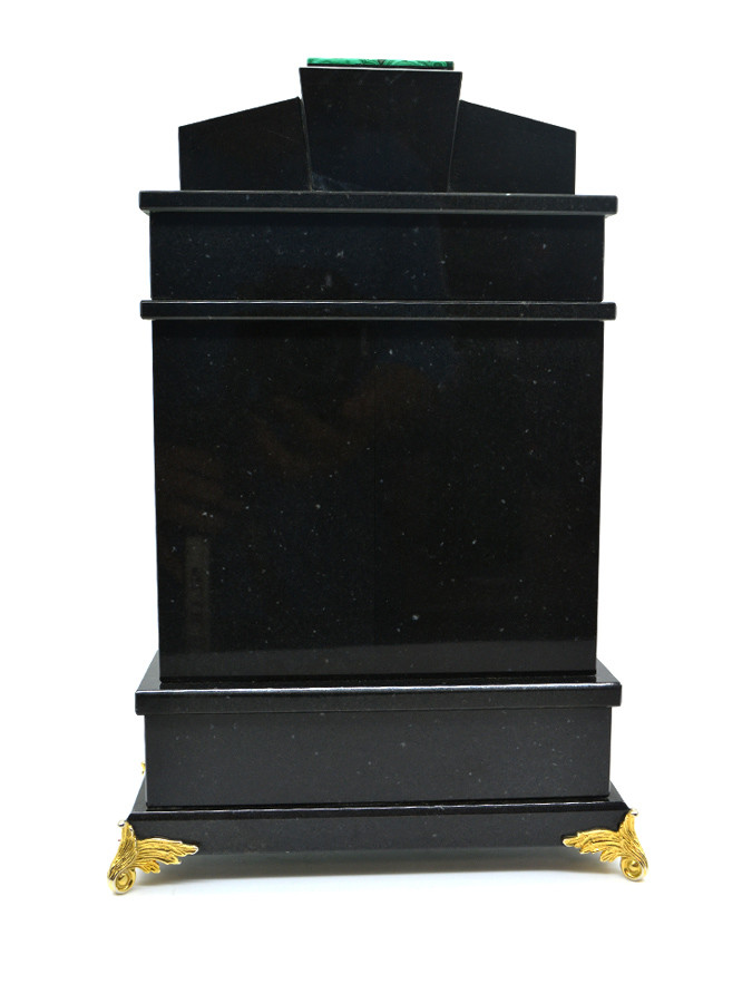Часы каминные из малахита AZR-3200517pb Часы каминные из малахита AZR-3200517pb