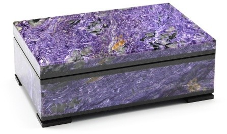 Шкатулка для драгоценностей из чароита ЛЮКС AZRK-3410425dm