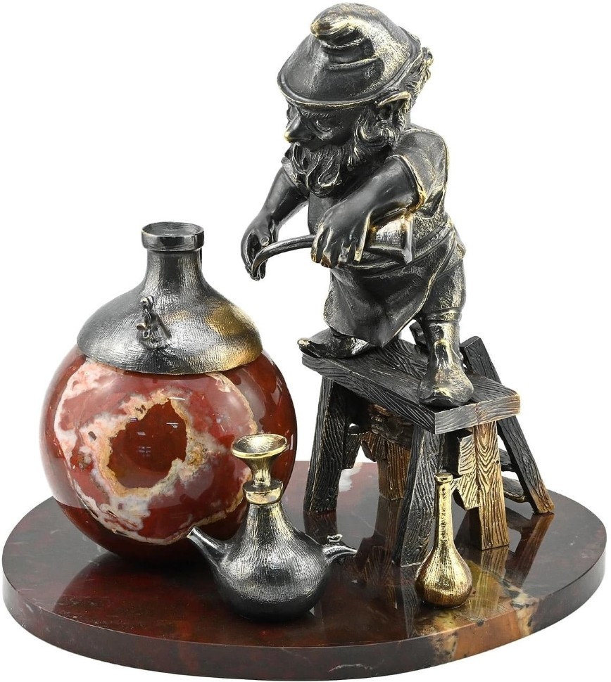 Композиция из бронзы и яшмы ХИМИК 037rk.1350998 Композиция из бронзы и яшмы ХИМИК 037rk.1350998