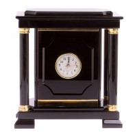 Часы из камня с сейфом из чёрного обсидиана 072125803