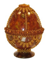 Пасхальное яйцо из янтаря №48-20