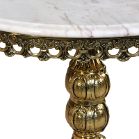 Стол бронзовый с мраморной столешницей РЕДОНДА BP-50204-D