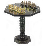 Шахматный стол с каменными фигурками РИМЛЯНЕ AZY-7829