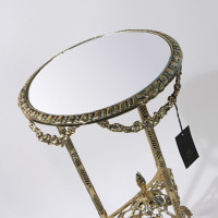 Столик высокий круглый с зеркальной столешницей BP-50217-D