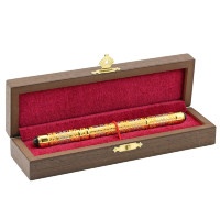 Подарочная шариковая ручка с тигровым глазом AZRK-3330233 