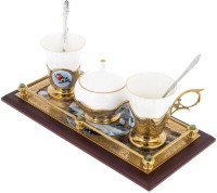 Кофейный набор на 2 персоны ЗИМНИЕ ПТИЧКИ 048-392