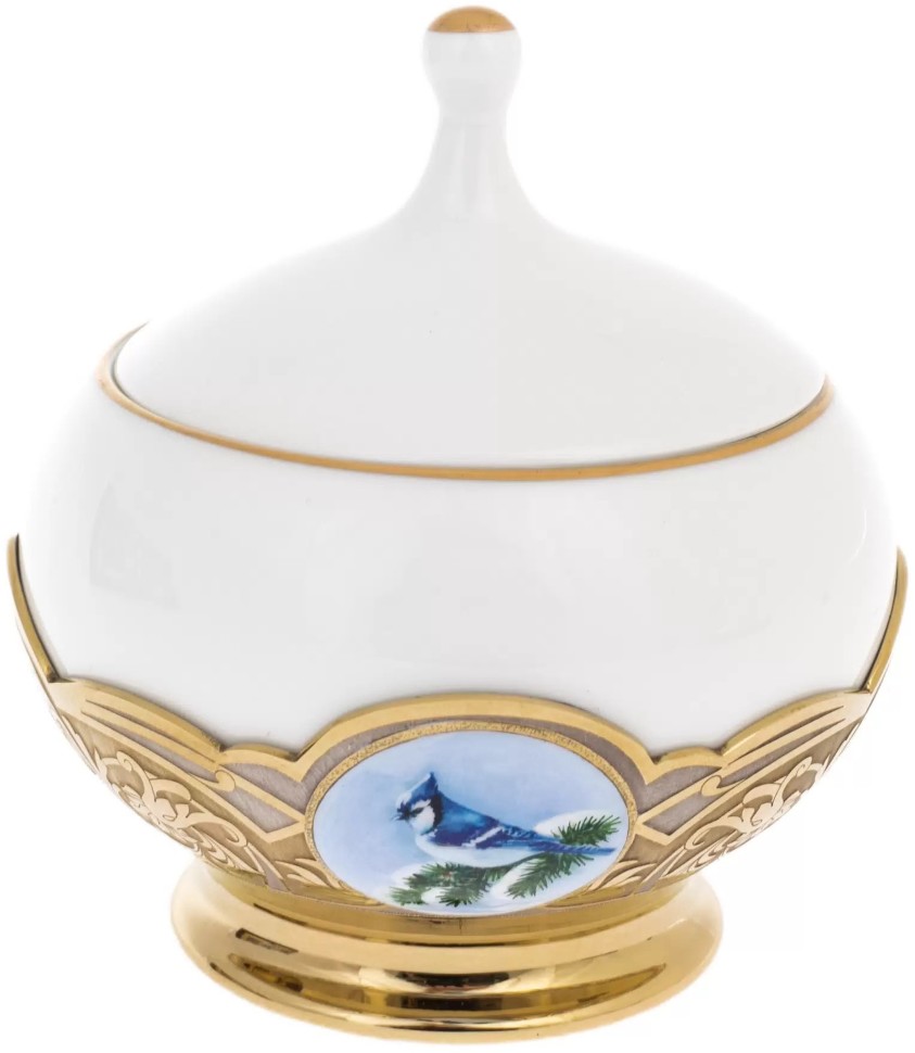 Кофейный набор на 2 персоны ЗИМНИЕ ПТИЧКИ 048-392