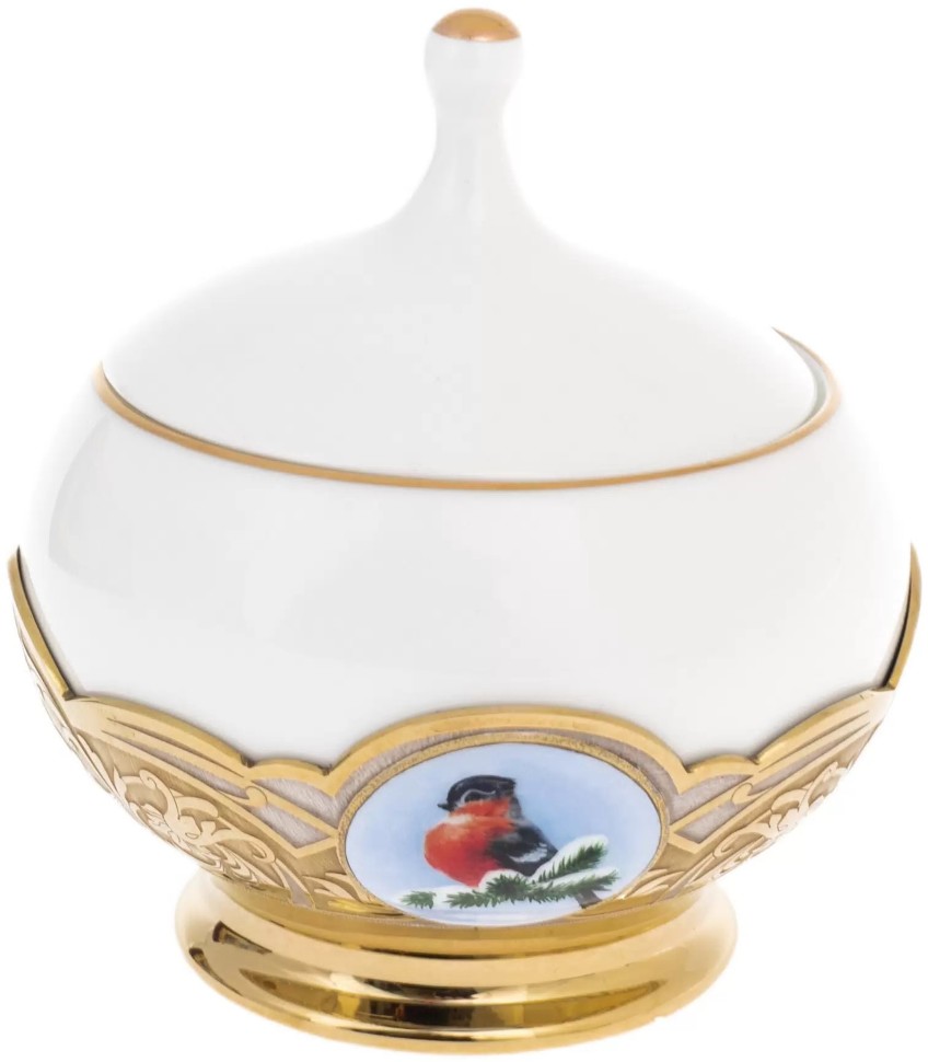 Кофейный набор на 2 персоны ЗИМНИЕ ПТИЧКИ 048-392