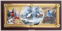 Кофейный набор на 2 персоны ЗИМНИЕ ПТИЧКИ 048-392