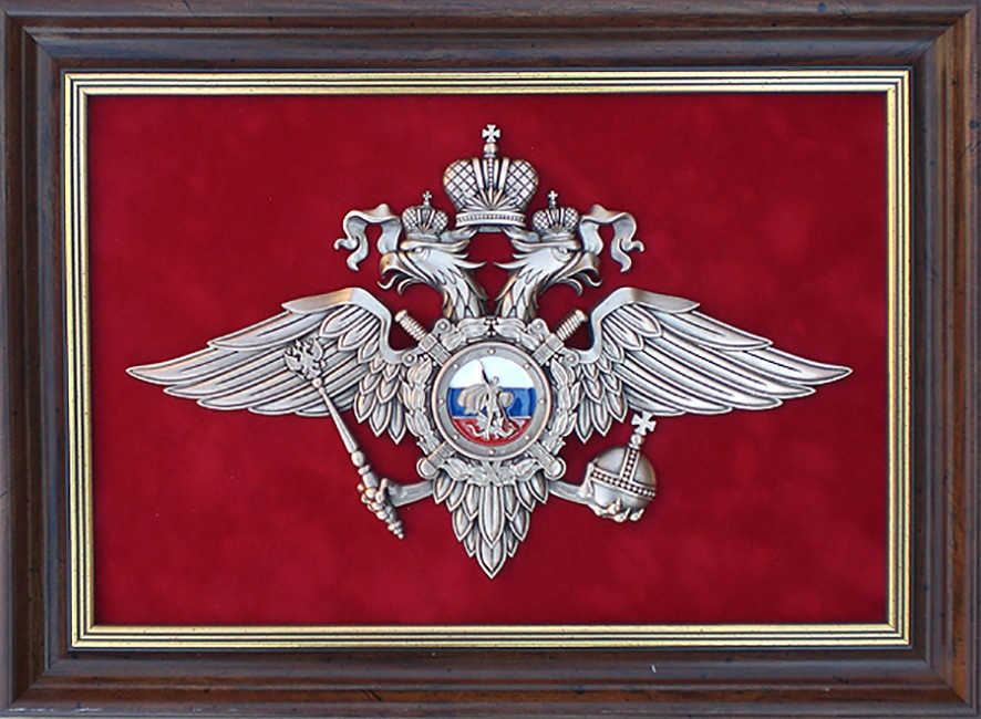 Плакетка ЭМБЛЕМА МВД РОССИИ GT-11-040