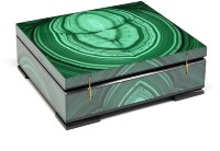 Шкатулка для ювелирных изделий из малахита 037rk.3200184-1 Шкатулка для ювелирных изделий из малахита 037rk.3200184-1