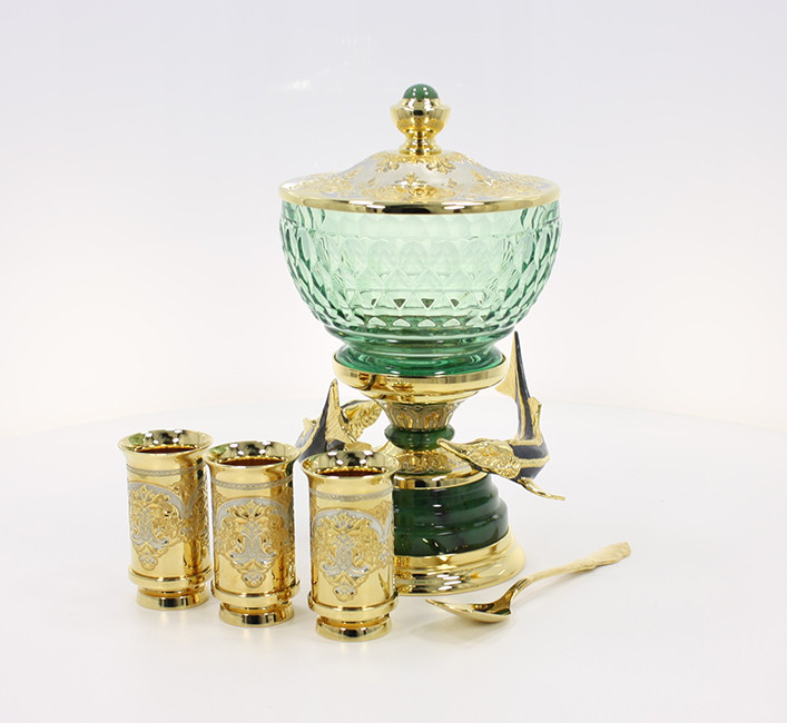Икорница с рюмками ДАРЫ МОРЯ AZS-05775Ц Икорница с рюмками ДАРЫ МОРЯ AZS-05775Ц