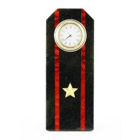 Часы настольные из камня ПОГОН МАЙОР МП ВМФ AZY-3509