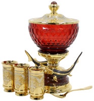 Икорница с рюмками ДАРЫ МОРЯ AZS-05755Ц Икорница с рюмками ДАРЫ МОРЯ AZS-05755Ц