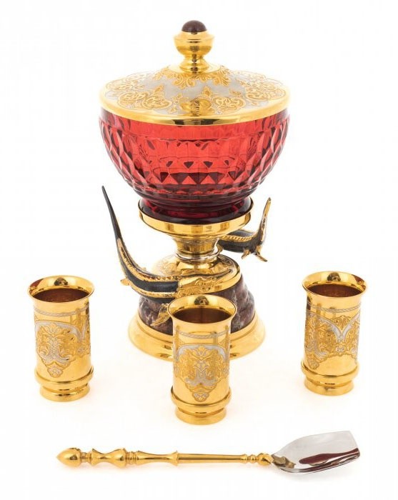 Икорница с рюмками ДАРЫ МОРЯ AZS-05755Ц Икорница с рюмками ДАРЫ МОРЯ AZS-05755Ц