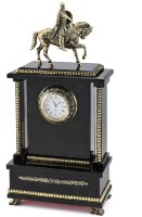 Часы каминные из обсидиана ЮРИЙ ДОЛГОРУКИЙ 037rk.1450466
