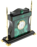 Часы настольные из малахита с ручками 035.ys125/205 Часы настольные из малахита с ручками 035.ys125/205