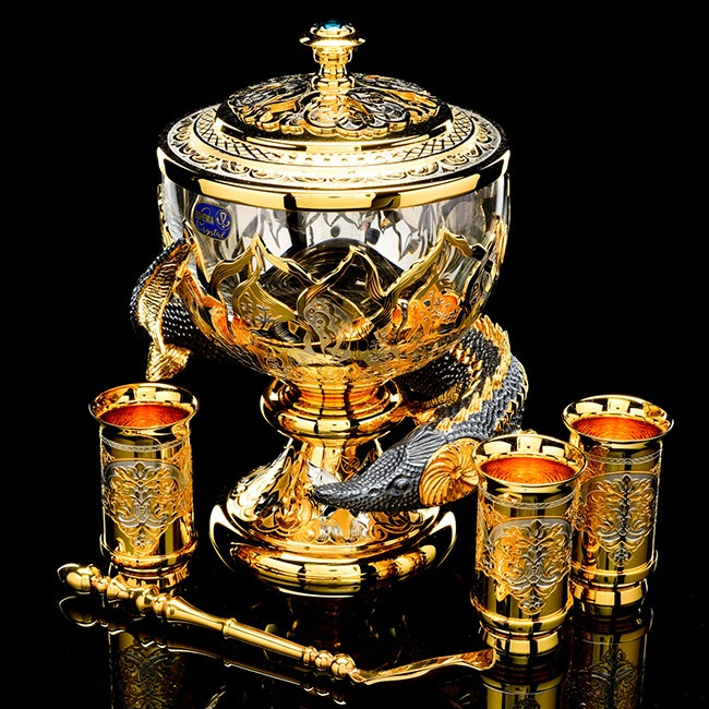 Икорница эксклюзивная ПОДВОДНЫЙ МИР ПОСЕЙДОНА AZS-05758