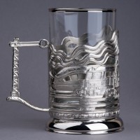 Подстаканник никелированный ПАРОВОЗЫ 061.L1068N