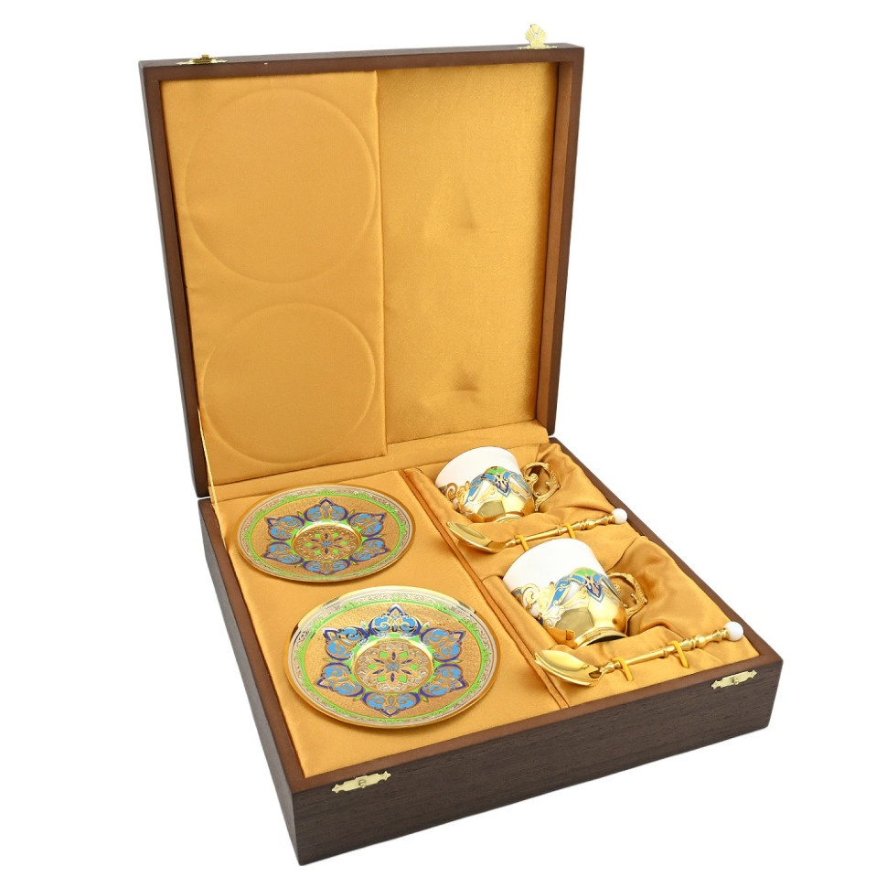 Кофейный сервиз на 2 персоны ВЕСЕННИЕ УЗОРЫ AZRK-3330378