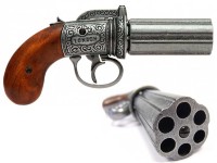 Макет. Револьвер Пепербокс 6 стволов, Англия, 1840 г DE-1071 Макет. Револьвер Пепербокс 6 стволов, Англия, 1840 г DE-1071