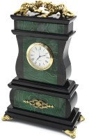 Часы каминные из малахита ТИГРЫ AZRK-3200511cy
