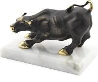 Статуэтка БЫК с УОЛЛ СТРИТ на подставке из мрамора 037rk.1350660-3