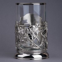 Подстаканник никелированный ХОККЕЙ 061.L83N Подстаканник никелированный ХОККЕЙ 061.L83N