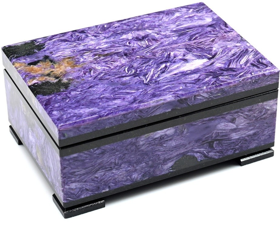 Шкатулка для драгоценностей из чароита ЭКСТРА AZRK-3410427