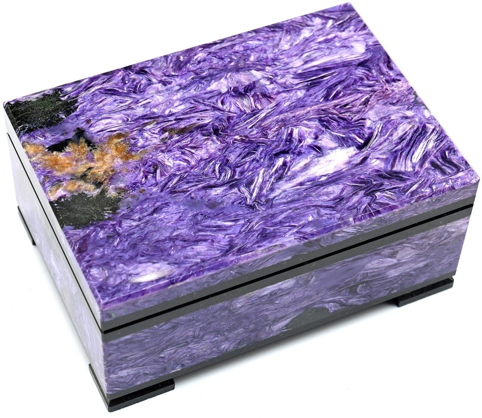 Шкатулка для драгоценностей из чароита ЭКСТРА AZRK-3410427
