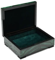Шкатулка из малахита ЛЮКС 037rk.3200143-2 Шкатулка из малахита ЛЮКС 037rk.3200143-2