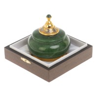Икорница с крышкой  НЕФРИТОВАЯ 072126810