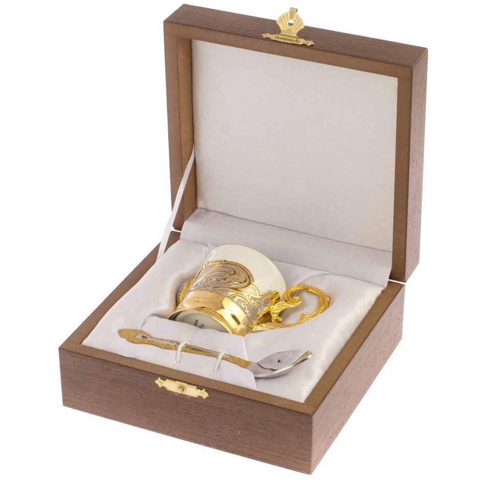 Кофейная чашка АГАТ из серого агата 072126054
